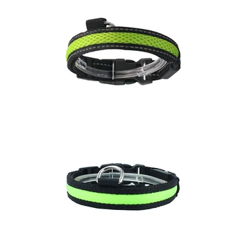 

Dog Cat Nylon Reflective USB Charge Luminous Collars Glow Flashing Light Up LED Puppy Pet Collar