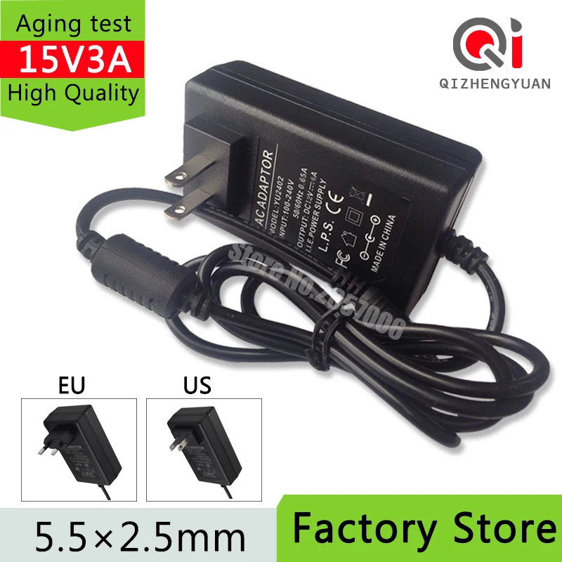 AC100 240V convertidor cargador adaptador DC 15 V 3A 45 W adaptador para altavoz de voz sonido AC100 240V convertidor cargador adaptador DC 15 V 3A 45 W adaptador para altavoz de voz sonido