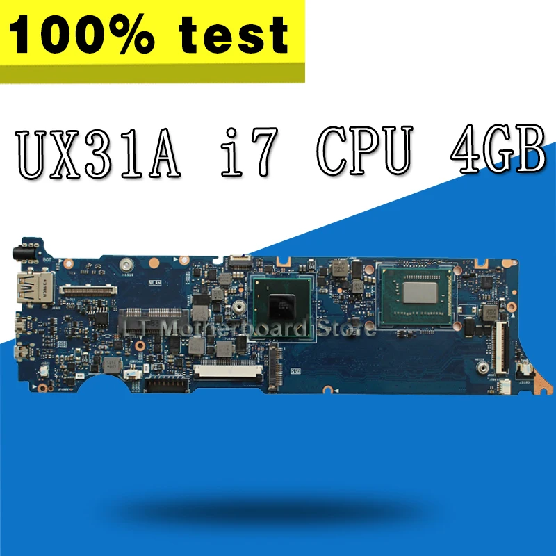 UX31A Motherboard I7 CPU 4GB RAM For ASUS UX31A UX31A2 Laptop motherboard UX31A Mainboard UX31A Motherboard test 100% OK UX31A Motherboard I7 CPU 4GB RAM For ASUS UX31A UX31A2 Laptop motherboard UX31A Mainboard UX31A Motherboard test 100% OK
