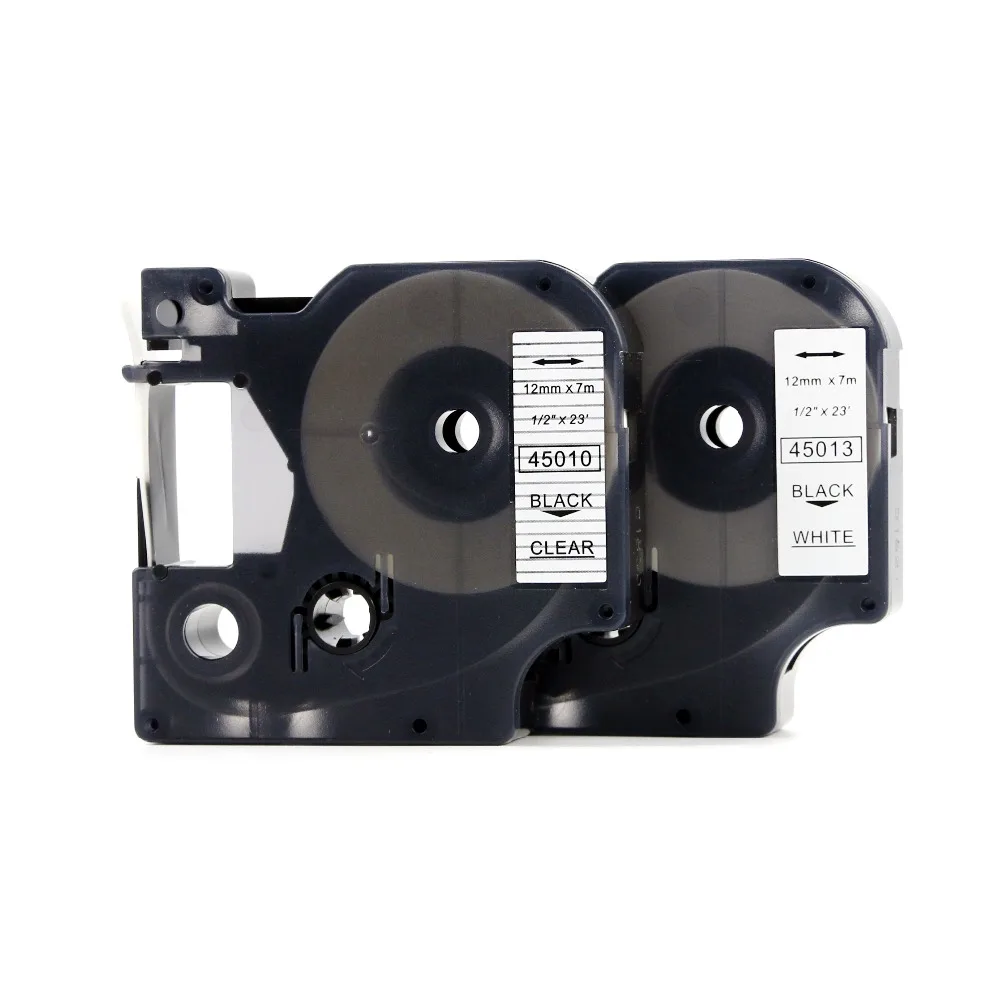 20PK black on clear compatible DYMO D1 45010 ,used for dymo label