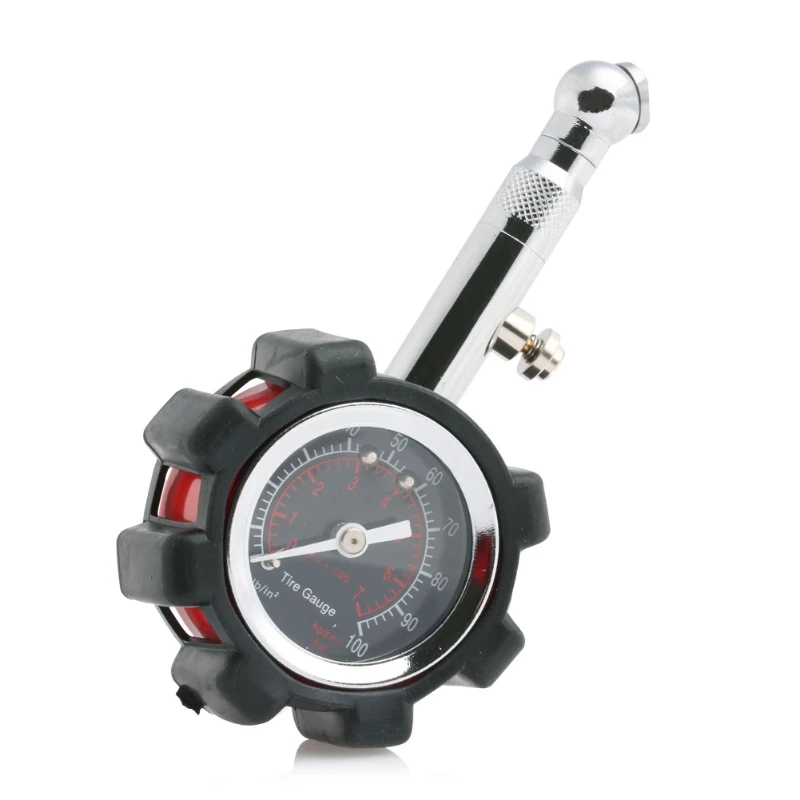 

Motor Car Truck Bike Tyre Tire Air Pressure Gauge Dial Meter Tester 0-100 PSI