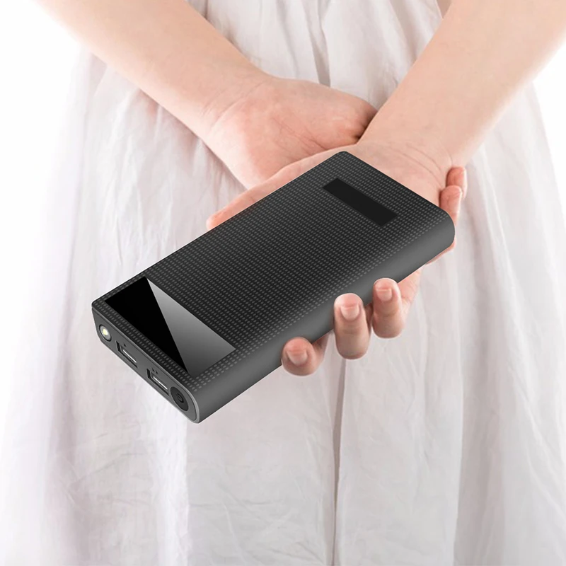 

Real 30000MAh Power Bank with LED Screen Display Dual USB Charging Power Bank External Battery Charger Cases Portable Sale