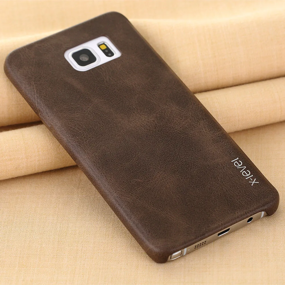 X level Retro Luxury Phone Case For Samsung Galaxy Note 5 Fashion PU Leather Protective Back