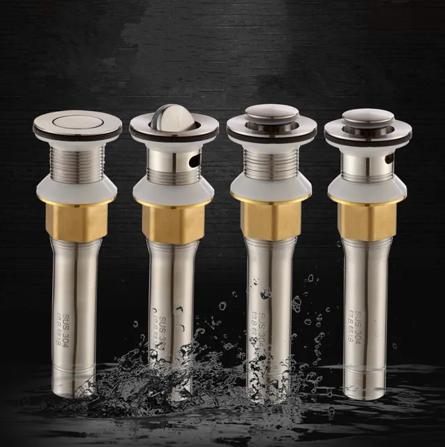 Bathroom Accessories Brushed Nickel Stainless Steel Pop Up Sink Brushed Nickel Stainless Steel Pop Up Sink Drain Br