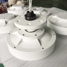 MAIS BARATO VERTICAL axies 600 w 12 v 24 v ac brushless ímã permanente de terra rara maglev alternador trifásico AC gerador coreless