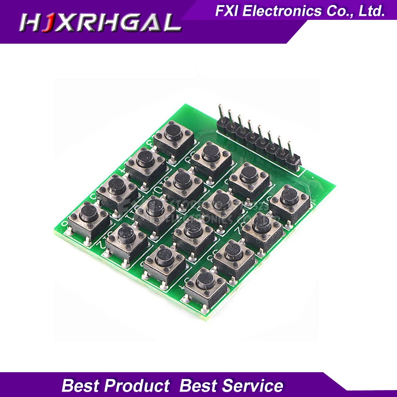 

1pcs 4x4 4*4 Matrix 16 Keypad Keyboard Module 16 Button Mcu 8 pin new
