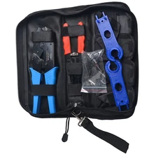 Solar MC4 Crimping Tools Assembly Wrench Tool Kit Include 1 pair MC4 Connector Stripper Spanner Crimper for Solar Panel PV Cable