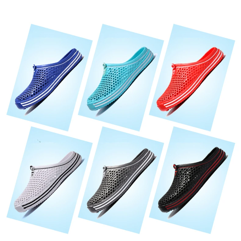 Brand Duty-Free Big Size 36-45 Lover Clogs 6 Colors Croc Shoes Men Band Sandals Summer Beach Water Swimming Mens Shoe (3)