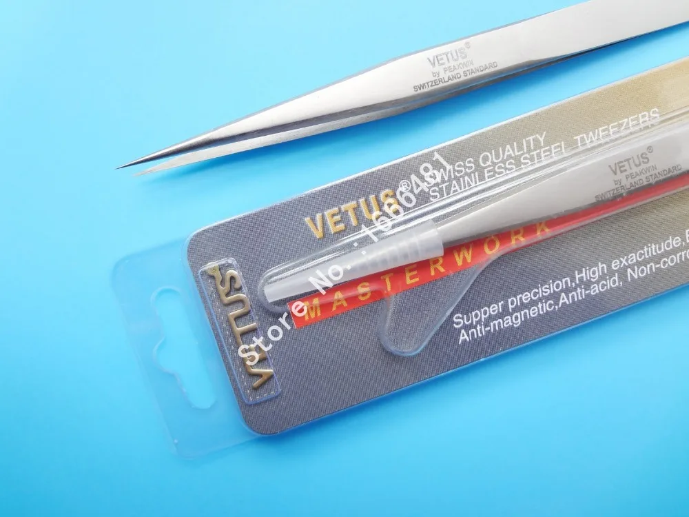 

10pcs Vetus stainless steel tweezers antistatic tweezers free shipping