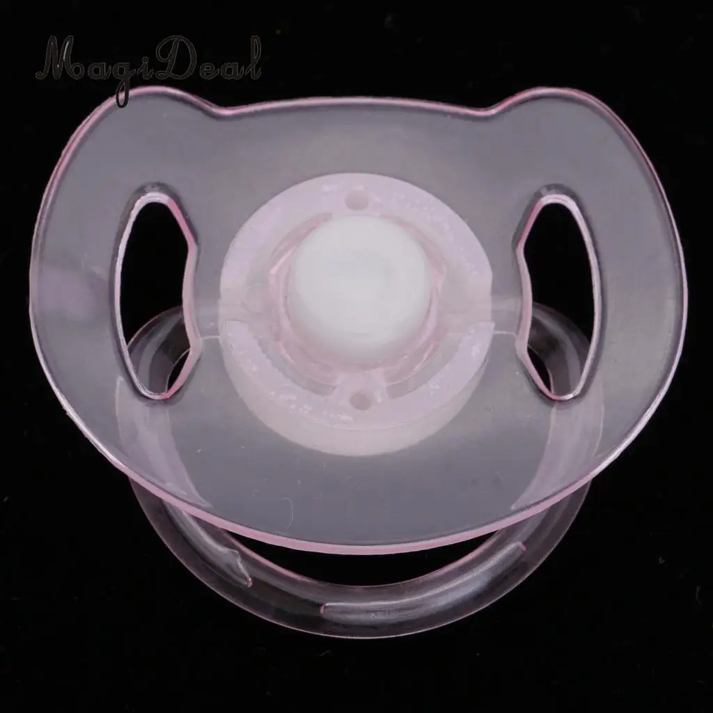 2pcs Cute Dummy Magnetic Pacifier for Reborn Baby Supplies Kids Toys Pink & Blue