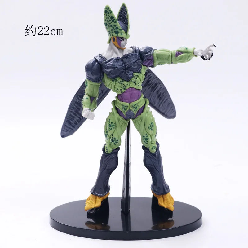 Новый драматический стенд Dragon Ball Z Cell ПВХ кукла фигурку игрушки Коллекционная модель игрушечные лошадки для детей 22 см