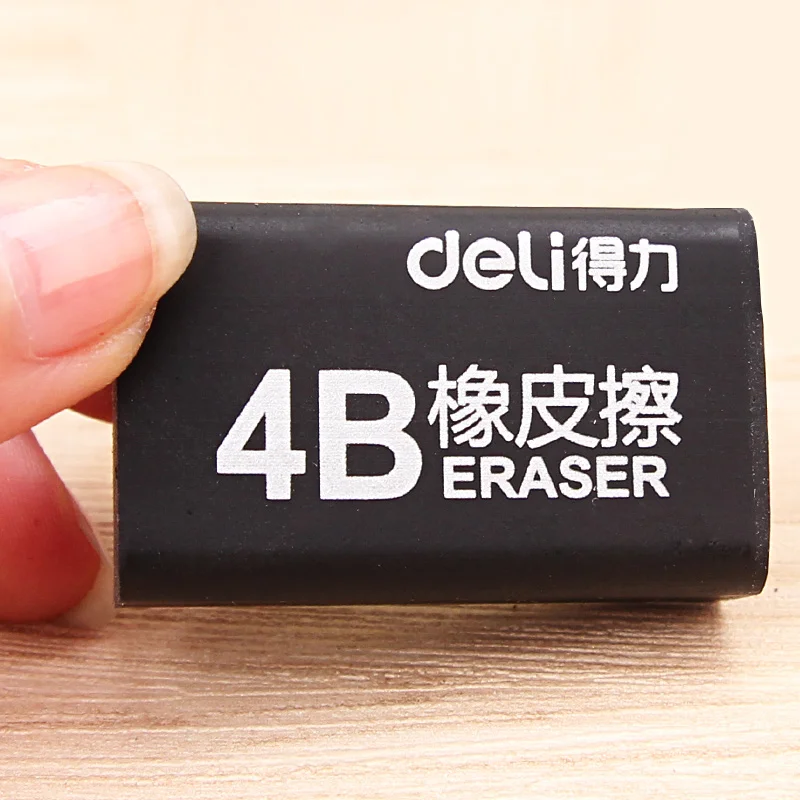 4 Pcs Soft 4B Black Color Erasers Pencil Eraser School And Office