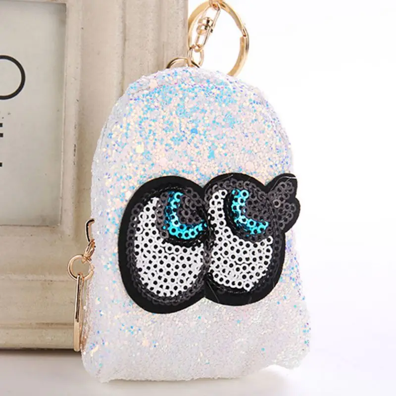 

Key Chain Mini Backpack Cute Bag Car Decoration Key Ring Sequins Pendant Glitter