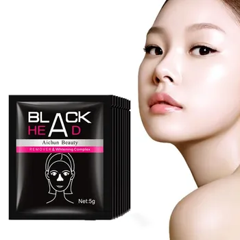 

2017 5g/Pcs Dead Sea Mud Deep Cleansing purifying peel off Black head Close Pores Facial Nose Mask black head pore strip