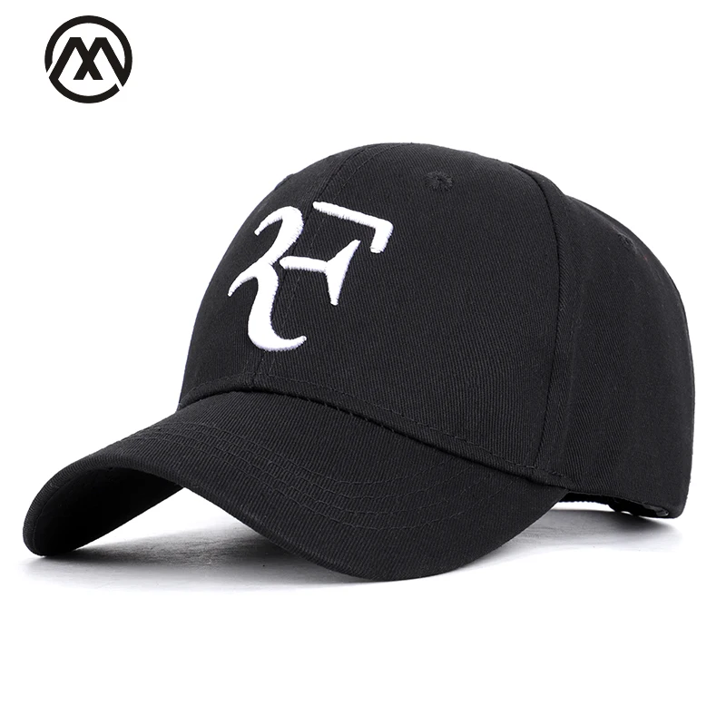 

Exquisite letter embroidery baseball caps unisex adjustable high quality outdoor Federer dad hats truck driver bone streetwear