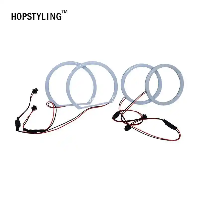 Hopstyling 2x(106 мм+ 131 мм) e90 2006-2011 хлопка SMD LED глаза ангела комплект Halo Кольцо для BMW 3 серии белый светодиодные фары автомобиля