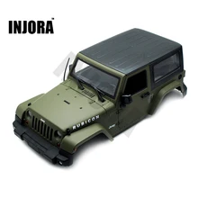 Olive Green RC Rock Crawler 1:10 Jeep Wrangler Rubicon Car Shell for Axial SCX10 Tamiya CC01 RC4WD D90 Hard Plastic Car Body