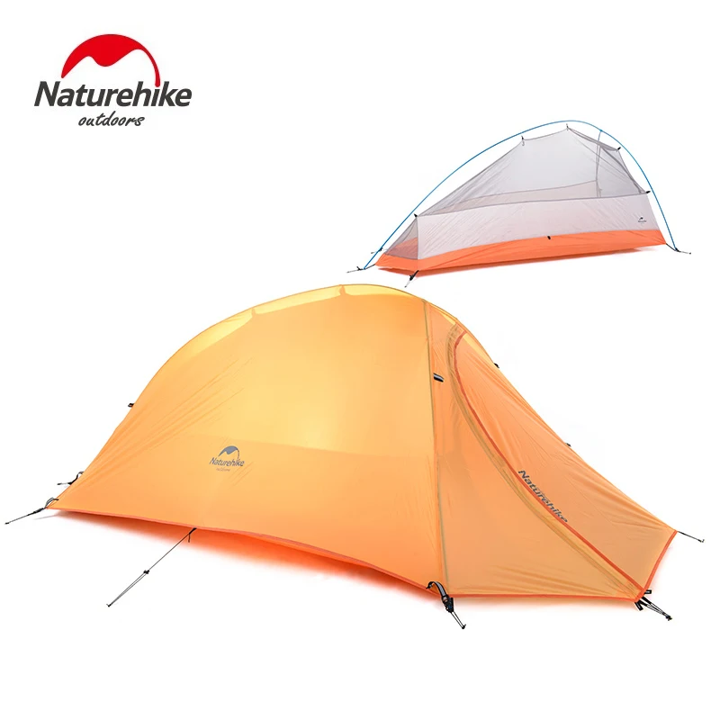  NatureHike Outdoor Portable Single Man Camping Tent 1 Person Lightweight Waterproof Tents with Mat 