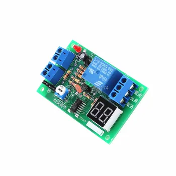 

WQScosea Q8S-297 12V Dynamic LED Display 1s~99min Adjustable Countdown Delay Timer Timing OFF Switch Time Relay Board Module PLC