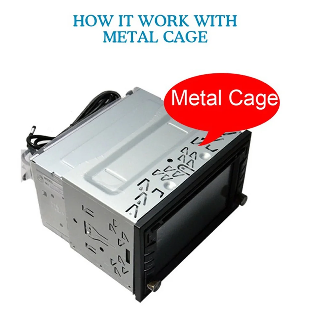 

Universal Double 2 Din Stereo Radio Frame Metal Durable Radio Panel Universal Fascia Panel Car Van