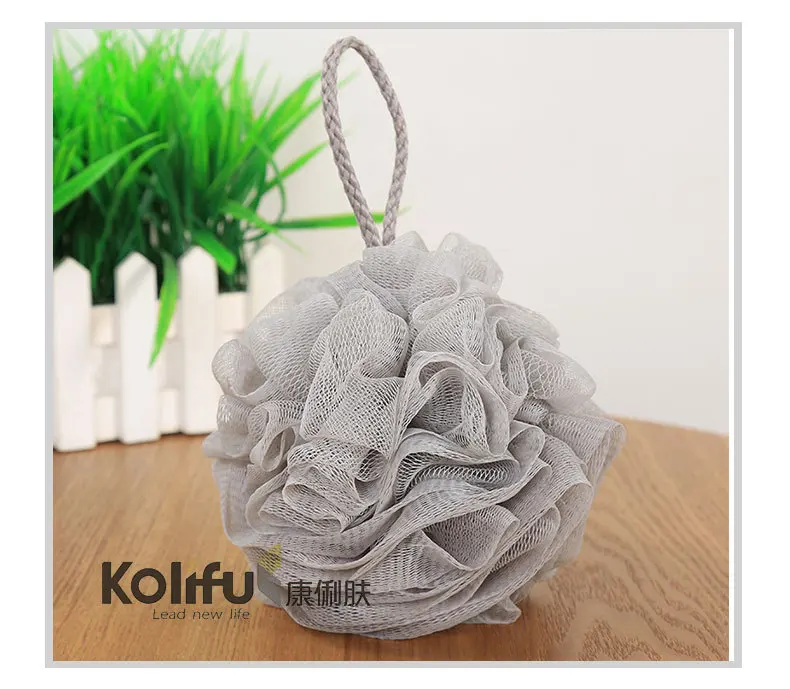 Kolifu, 1 шт., Мочалка для душа, сетка для чистки тела, Нейлоновая губка, богатые пузыри, Мочалка для тела, Массажная Мочалка для душа KLF015