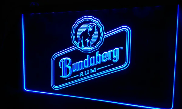 

LS072-b Bundaberg RUM Neon Light Sign Decor Free Shipping Dropshipping Wholesale 8 colors to choose