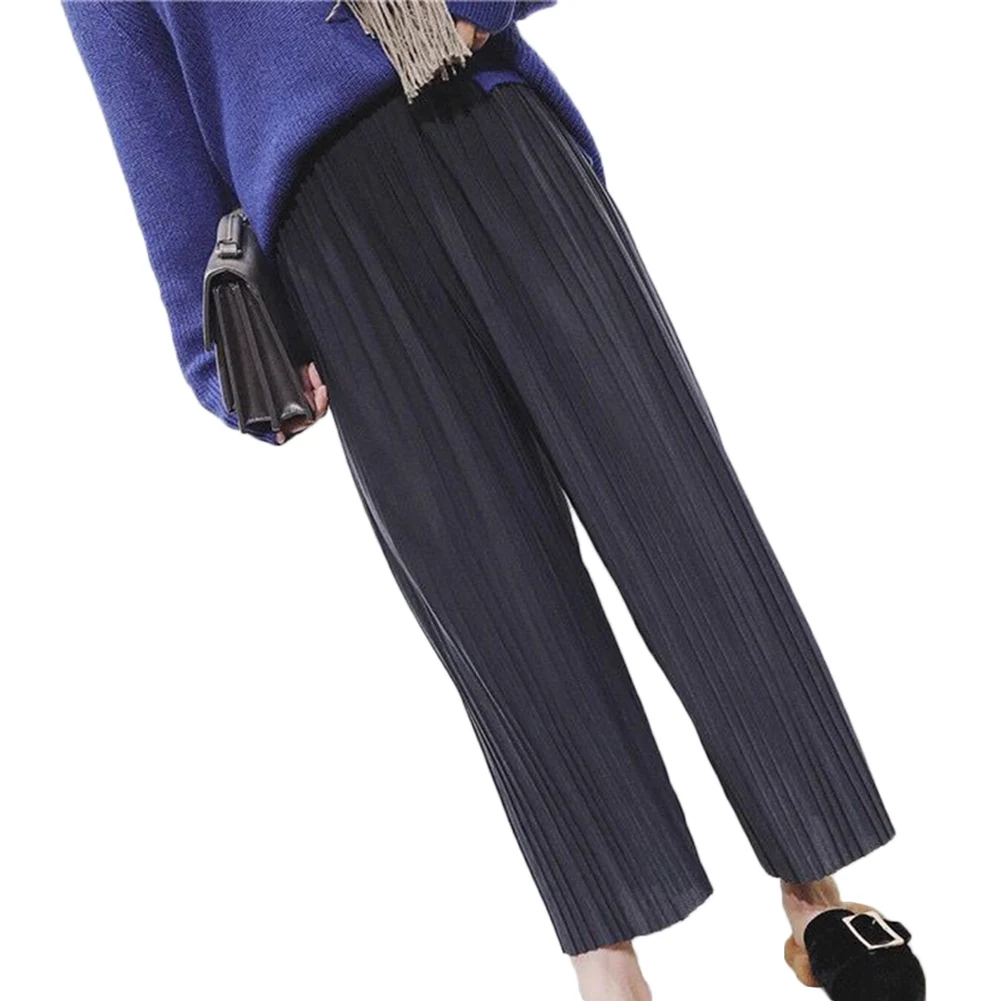 Женские широкие брюки, одноцветные тонкие свободные повседневные брюки для лета NYZ Shop - Цвет: AS SHOW