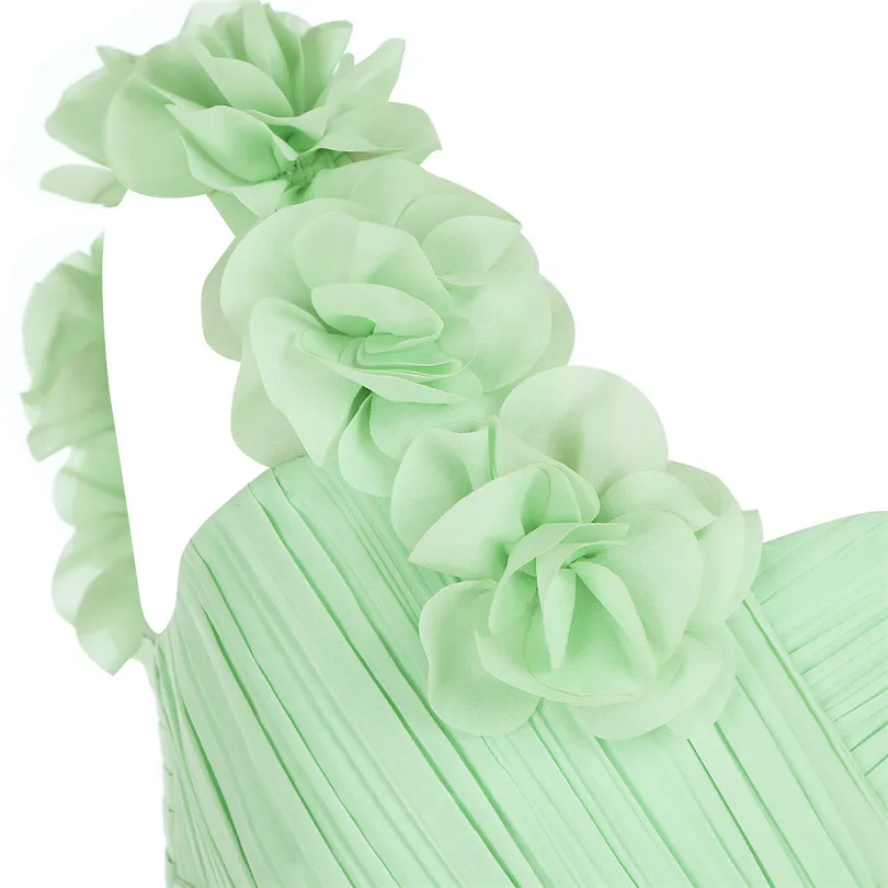 Iefiel/Высокое качество цветок Обувь для девочек летнее шифоновое платье Элегантное детское платье подруги невесты нарядное платье для свадьбы
