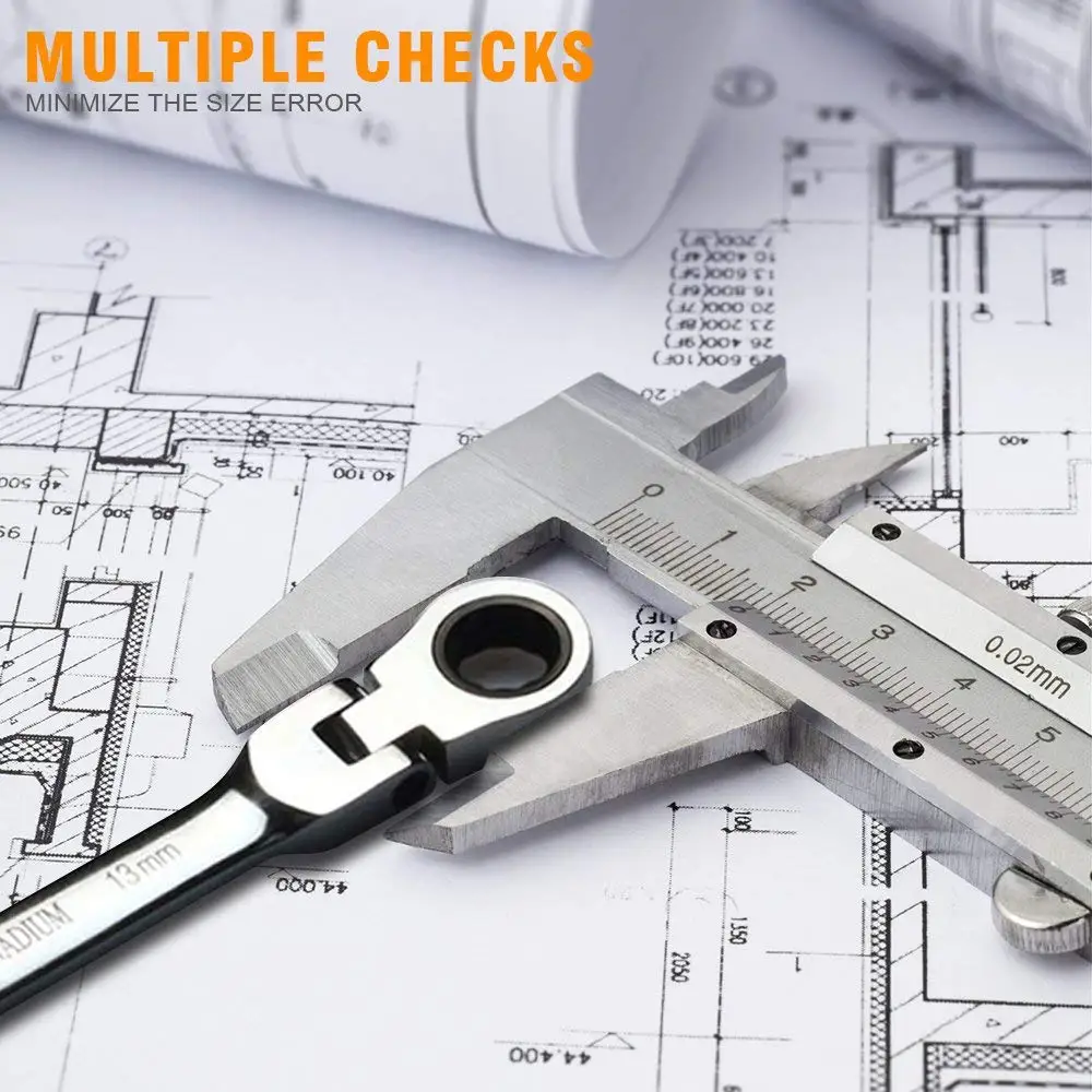 8 мм-13 мм Гибкая поворотная головка трещотка комбинированный гаечный ключ гаражный метрический ручной инструмент для авто и домашнего ремонта