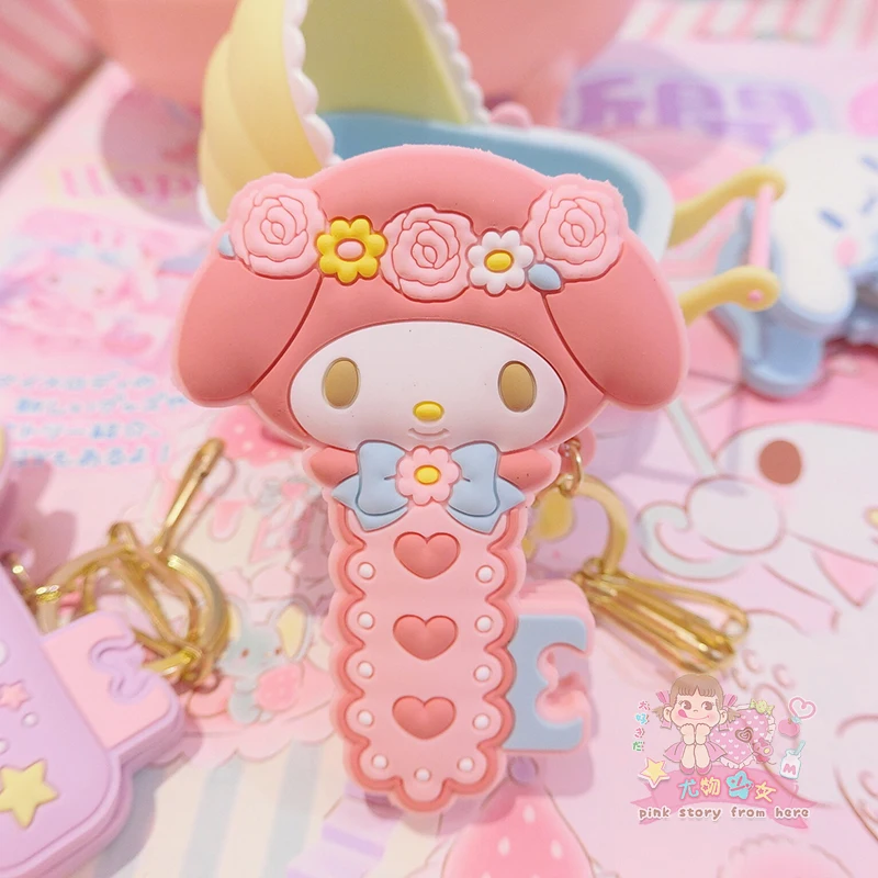 1 Pc Cute Cartoon Cinnamoroll my Melody Little Twin Stars Pudding Dog Comics Hair Pin Hair Clip for Girls Gift Toy Figure-1