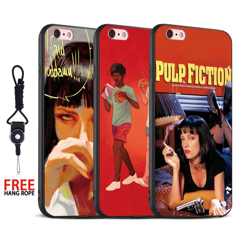 lassic film Pulp Fiction Poster Soft Silicone Mobile Phone Case Cover