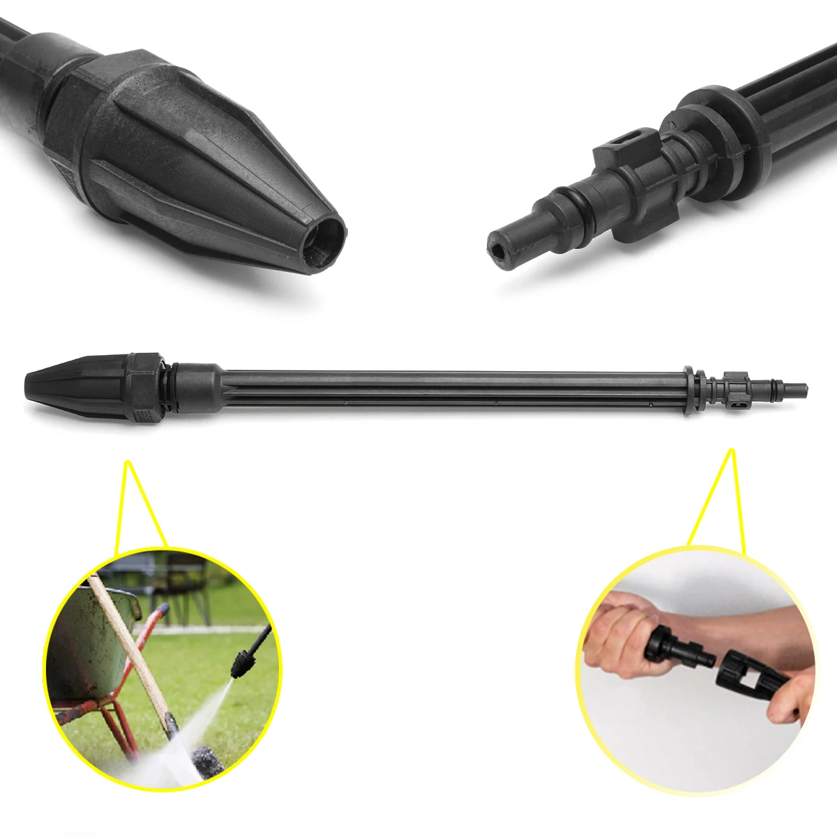 140 bar Car Washer Jet Lance Nozzle and Rotating Turbo Lance Nozzle for Karcher K2 K3 K4 K5 High