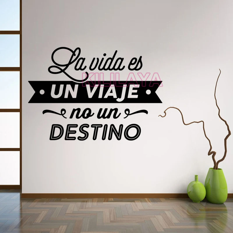 Vinyl Wall Stickers Spanish Quote Letterings Wall Decals Wall Art Home