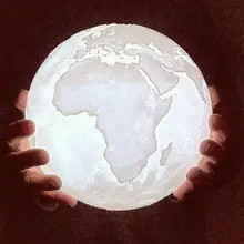 3D светильник с принтом земли, лампа Юпитера, цветная Лунная лампа, перезаряжаемая сменная сенсорная Usb светодиодная лампа, Ночной светильник, домашний декор, креативный подарок