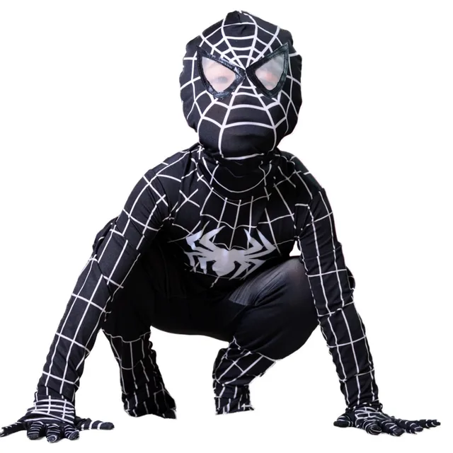 Buy evil black spiderman costume kids Halloween