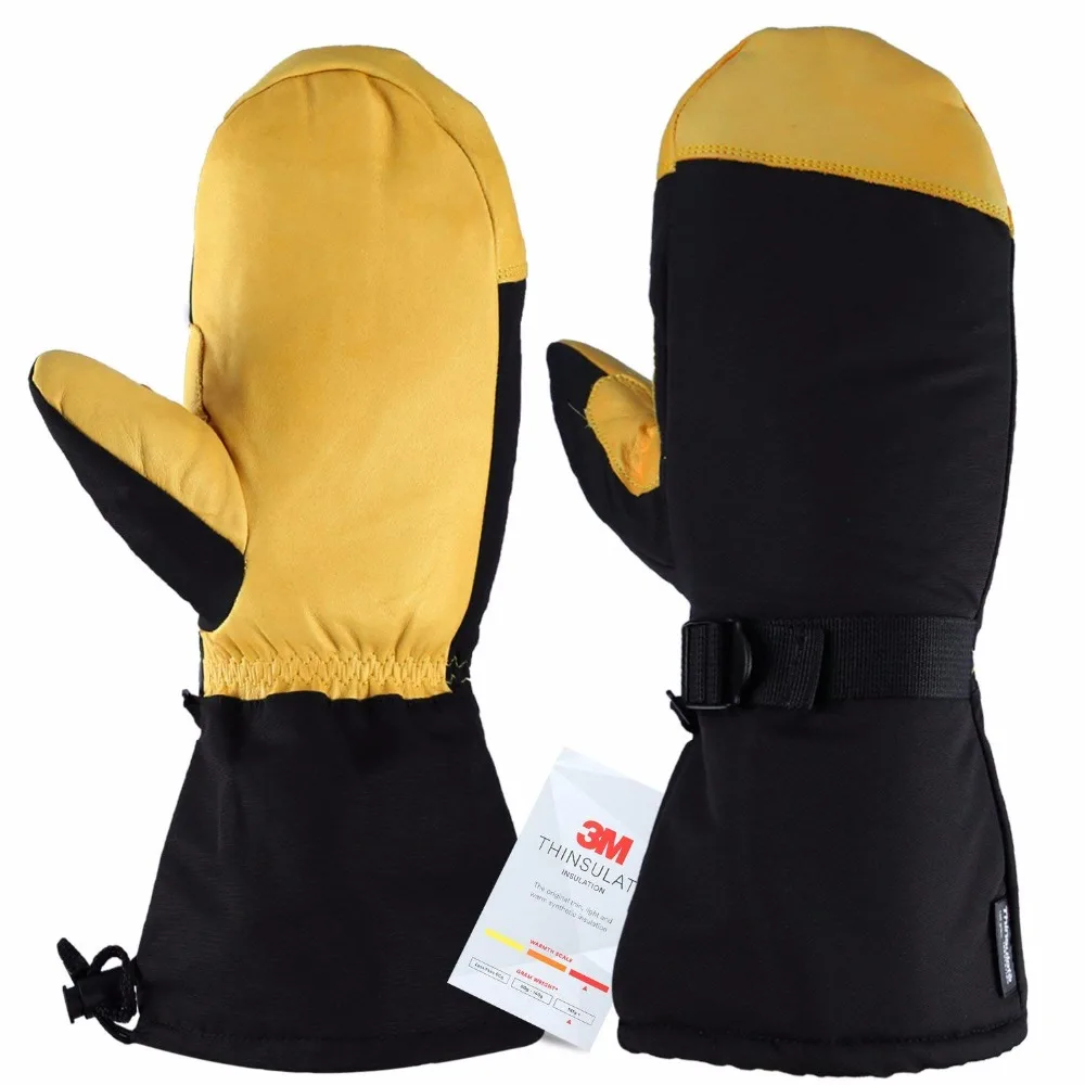 Ski Gloves Winter Waterproof Thermal Mittens for Men & Women 150g