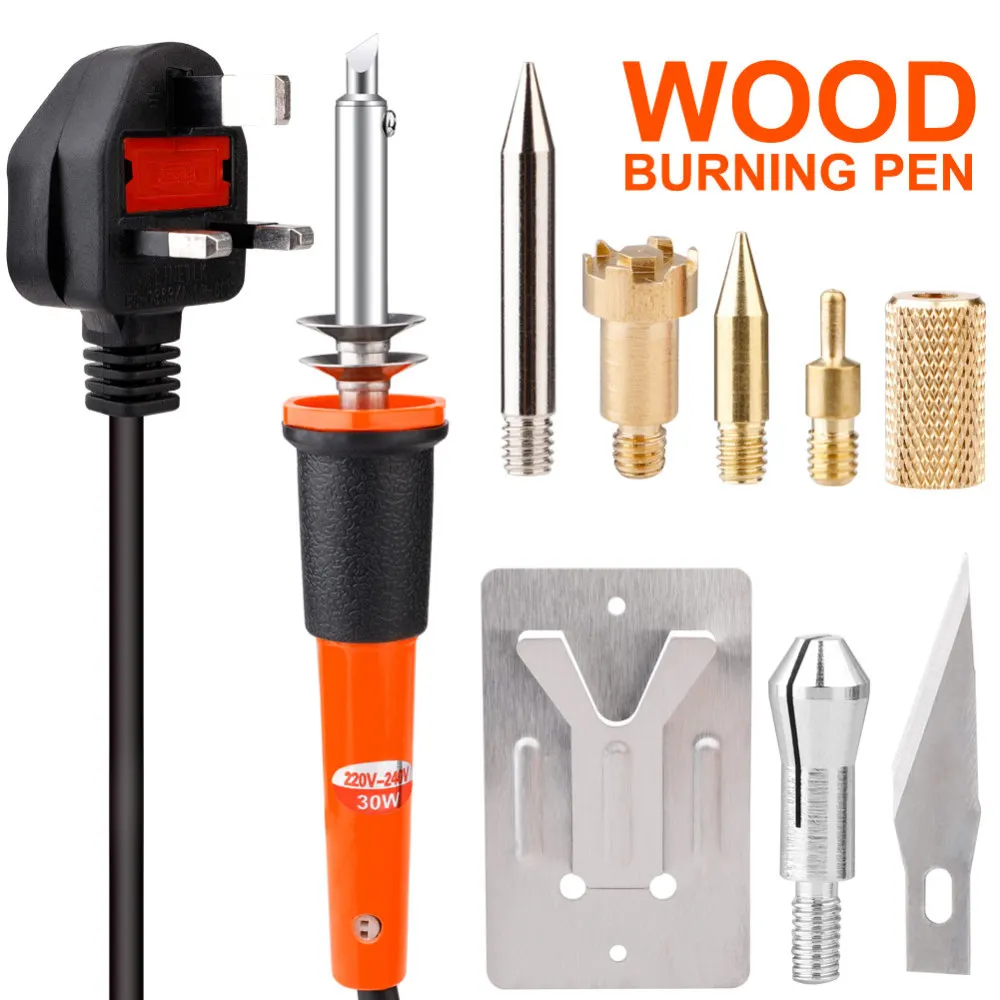 

Adjustable Wood Burning Pen Set Electric Soldering Iron Wood Burning Solder Pen Digital Soldering Iron Tool Kit