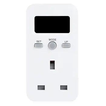 

Plug-in Digital Watt Meter LCD Display Energy Monitor Power Meter Electricity Electric Meter Usage Monitoring Socket UK