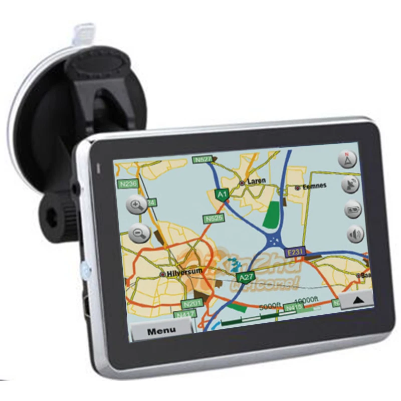 5 Inch Portable font b Car b font GPS Navigation Sat Nav Wince6 0 FM Transmitter