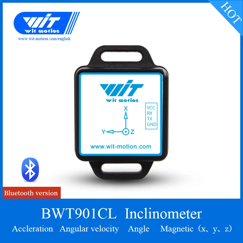 

Bluetooth 2.0 AHRS Sensor BWT901CL 3 Axis Angle Acceleration Gyro Magnetometer MPU-9250 Module 200Hz For PC/Android With Battery