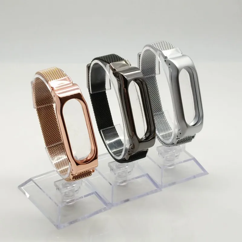Магнитный Xiaomi mi-браслет 2 наручных ремешка для mi band mi Band 2 OLED напульсники умный браслет металлический сплав Безвинтовой ремень