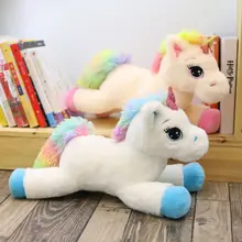 40/60 cm Plush Cartoon Unicorn Plush Pillow  Stuffed Short Plush Toy Doll For Children  Holiday Gift 