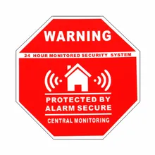 Safurance 5 шт. домашний дом сигнализация безопасности наклейки/наклейки знаки для окон и дверей Предупреждение безопасности