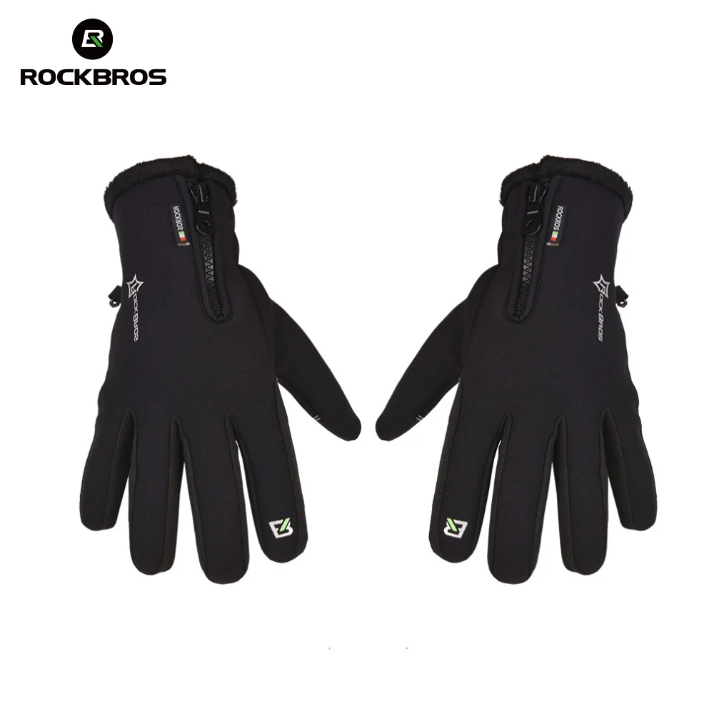 

ROCKBROS Cycling Gloves Full Finger Reflective Touch Screen Mountain MTB Road Breathable Bicycle Gloves Autumn Bike Accessories