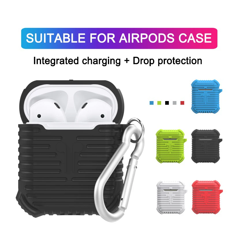 Soft Silicone Case Earphones For Apple Airpods Bluetooth Wireless Earphone Anti-drop And Shockproof Cover Box For Air Pods Bag