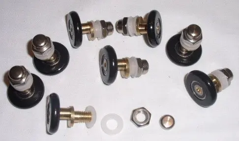 

SET OF 8 SHOWER DOOR ROLLERS RUNNERS WHEELS PULLERS 25mm set of 8