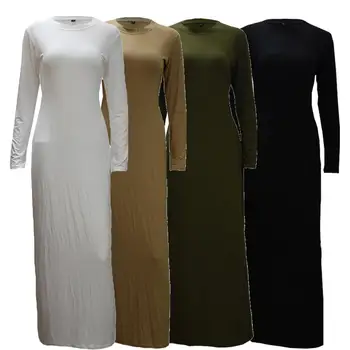 

Abayas For Women Kaftan 2019 Underwear Cotton Long Islam Muslim Hijab Dress Abaya Dubai Jilbab Elbise Turkish Islamic Clothing