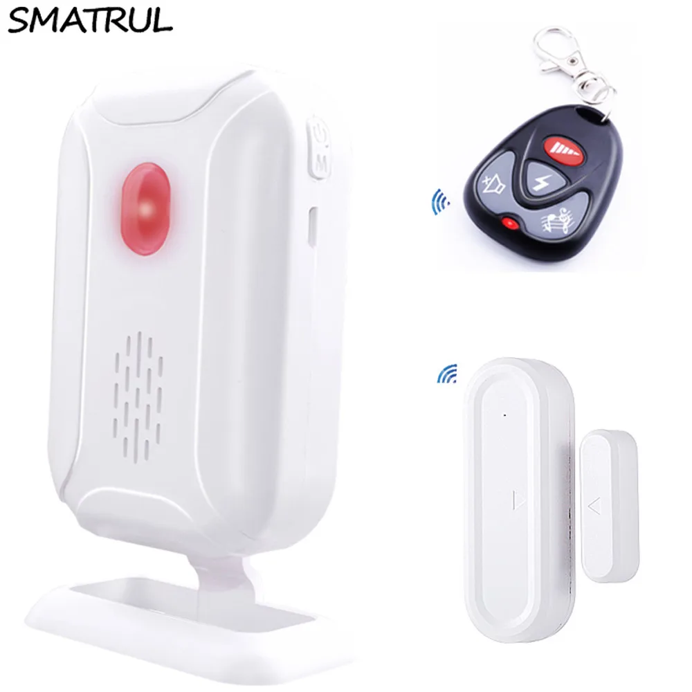 SMATRUL Wireless Doorbell Welcome IR Infrared motion sensor Alarm 280M range home shop Door Bell Magnetic Chime night light Deaf 1