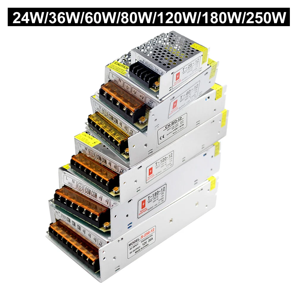 ac to dc 12v power supply unit 1a 2a 3a 5a 6a 10a 20a 30a 40a 50a smps 12 volt alimentatore switching power supplies-4