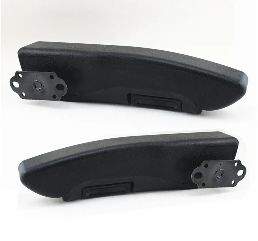2*Adjustable Armrests Black PU Leather Car Seat Console Arm Rest Part Left Right